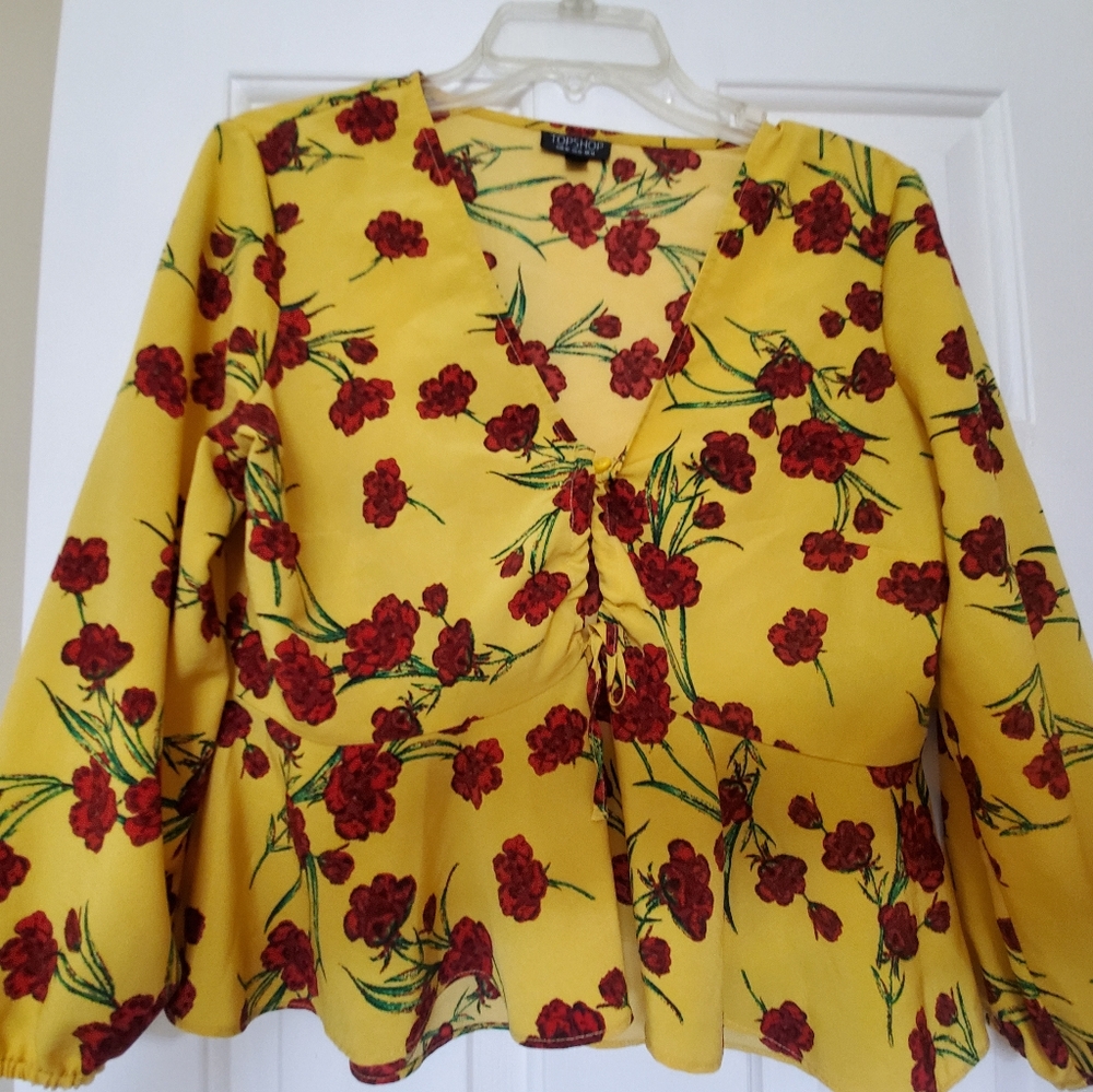 🌼🌼🌼 Top Shop Floral Blouse 🌼